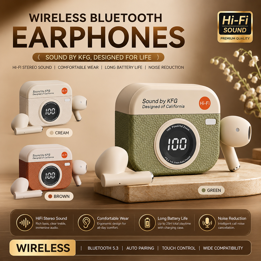 Xiaomi Gaming Accessories - TWS Wireless Bluetooth Headset LED Digital