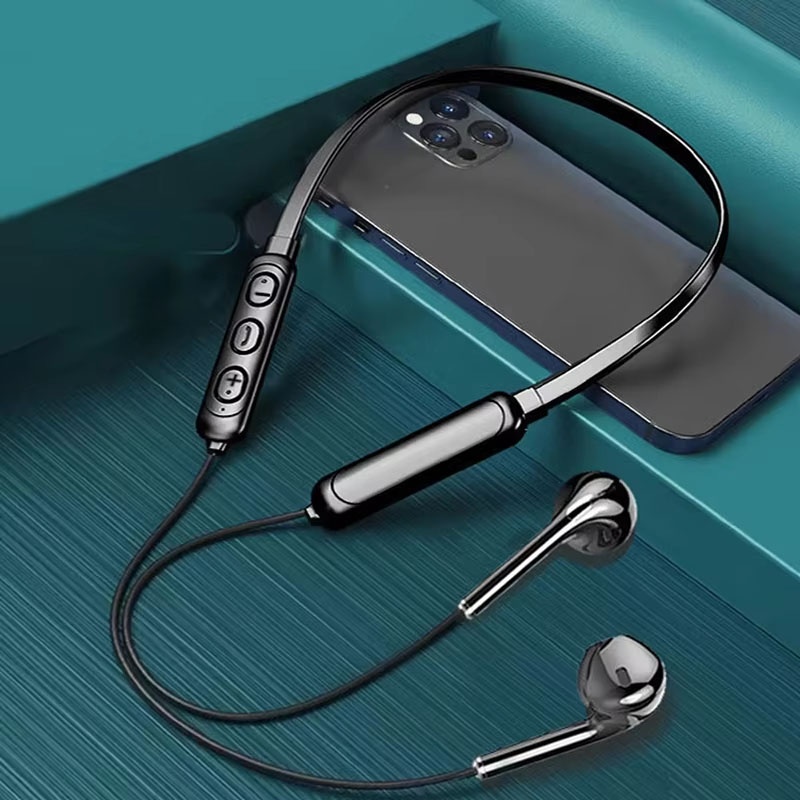 Gaming Headphone Accessories - Neck Hanging Bluetooth Headset HD Microphone
