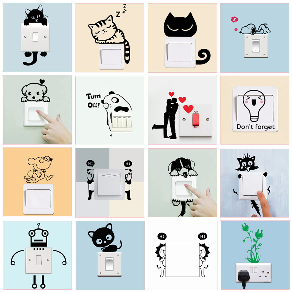 Gaming Accessories Wall - Funny Patterns Switch Stickers For Kids
