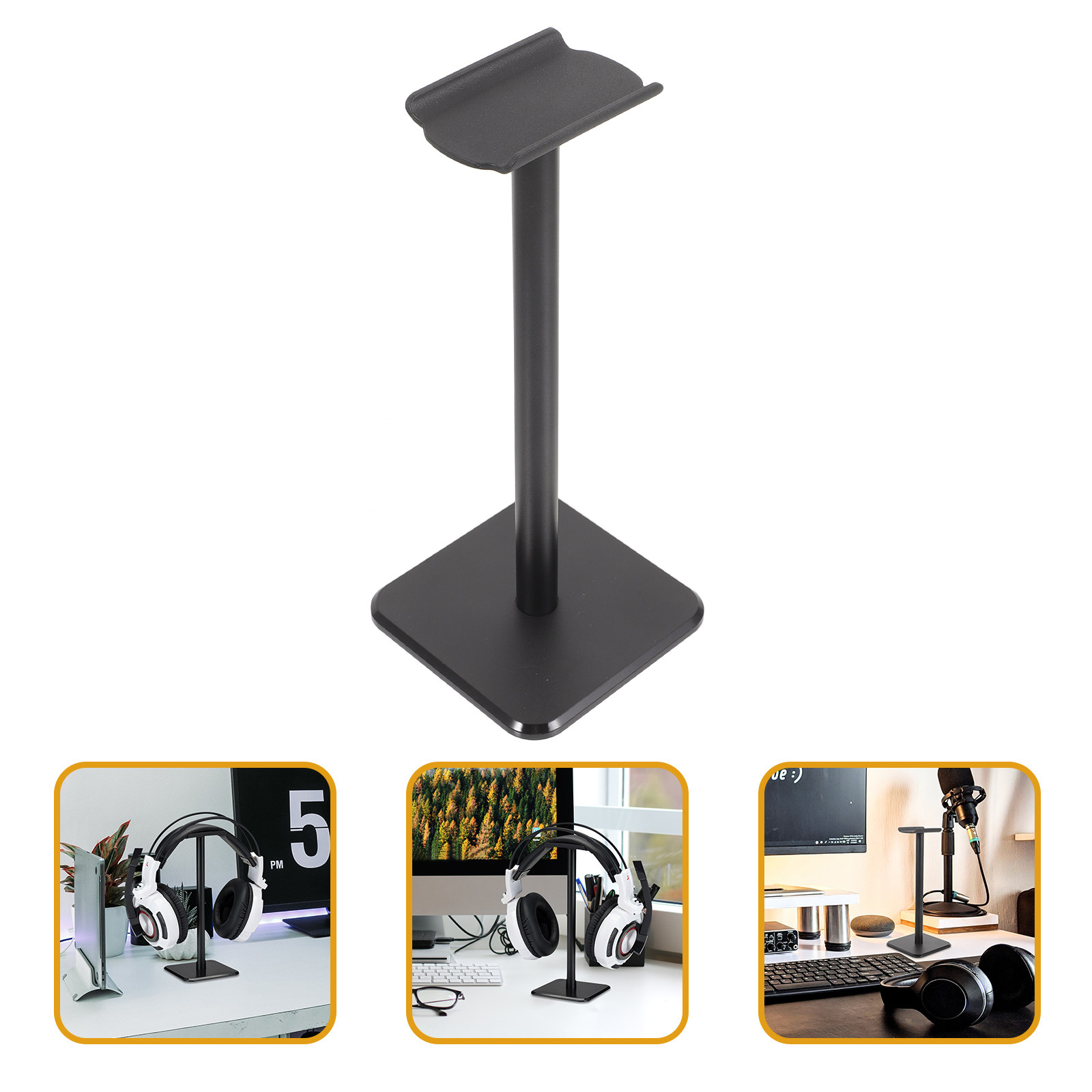 Gaming Headphone Accessories - Headset Holder Weighed Stable Headphone Stand