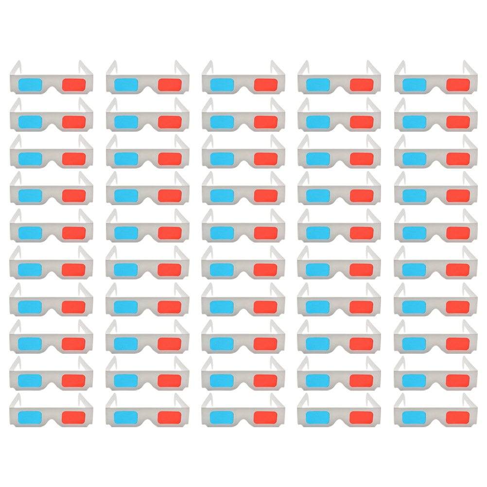 Gaming Accessories Vr - 50 Pcs 3D Glasses Red Blue
