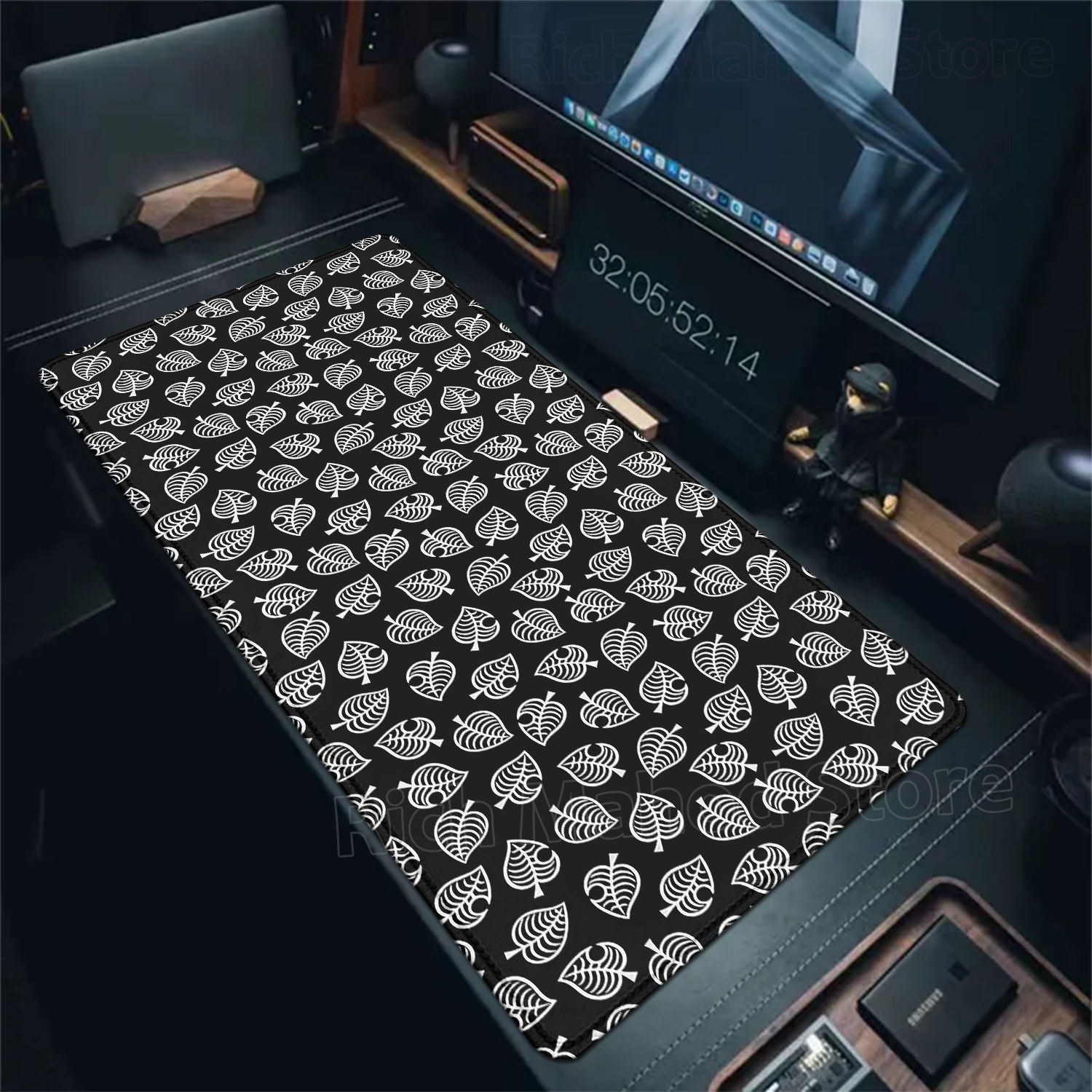 Vintage Floral Green Leaves Mo - Vintage Gaming Accessories 리뷰 및 가격