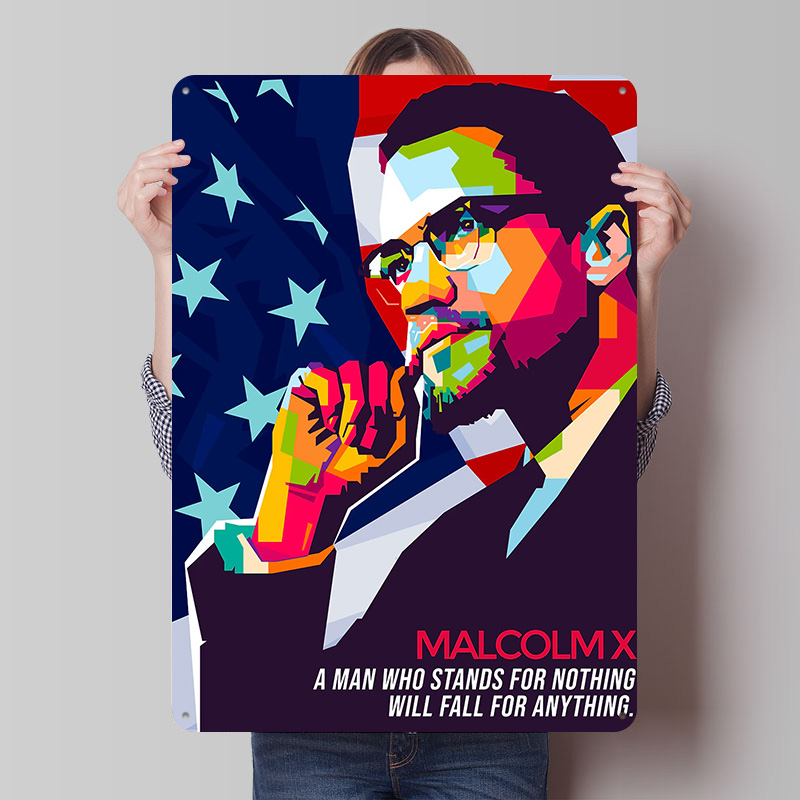Malcolm X Tinplate Poster Cust - Vintage Gaming Accessories 리뷰 및 가격