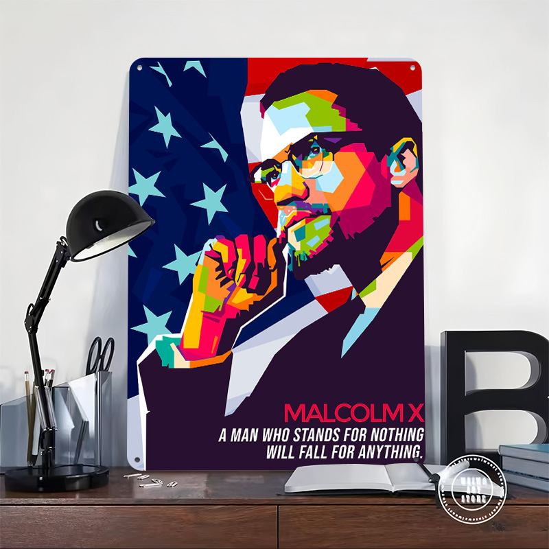 Malcolm X Tinplate Poster Cust - Vintage Gaming Accessories 리뷰 및 가격