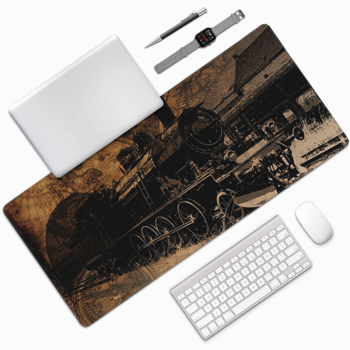 Large Mouse Pad Vintage Steam  - Vintage Gaming Accessories 리뷰 및 가격