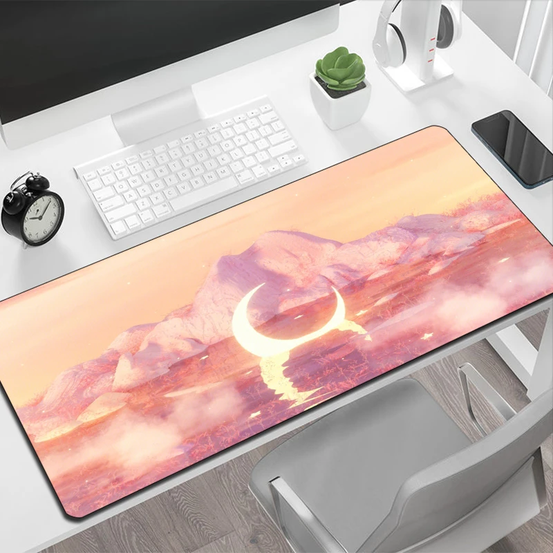 Pc Mouse Pad Gaming Pink Moon  - Gaming Accessories Pc Setup 리뷰 및 가격