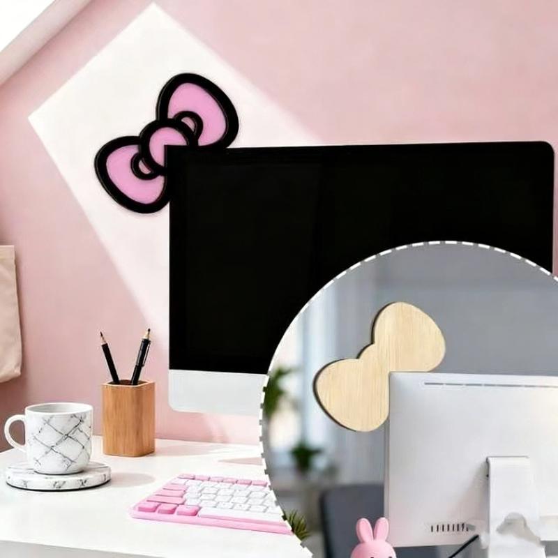New 1/2Pcs Wooden Bowknot PC A - Gaming Accessories Monitor 리뷰 및 가격