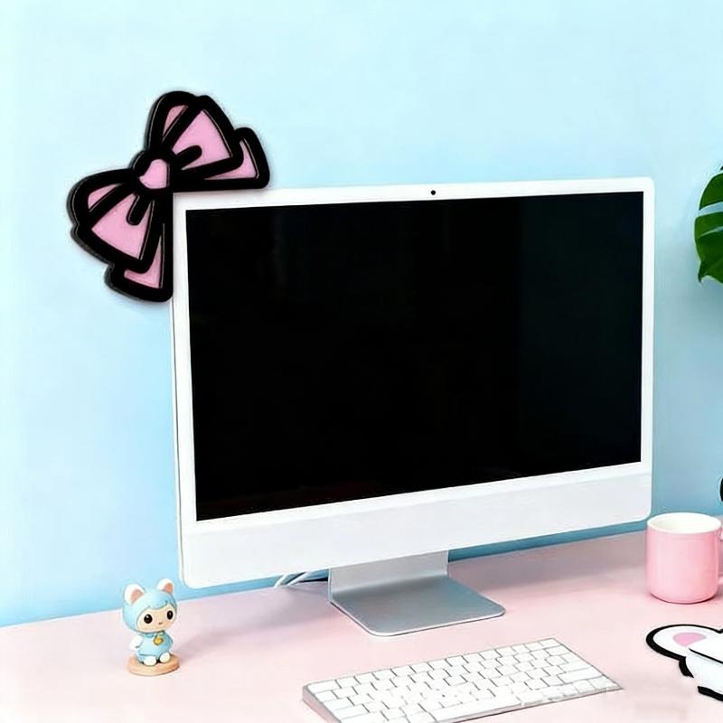 New 1/2Pcs Wooden Bowknot PC A - Gaming Accessories Monitor 리뷰 및 가격