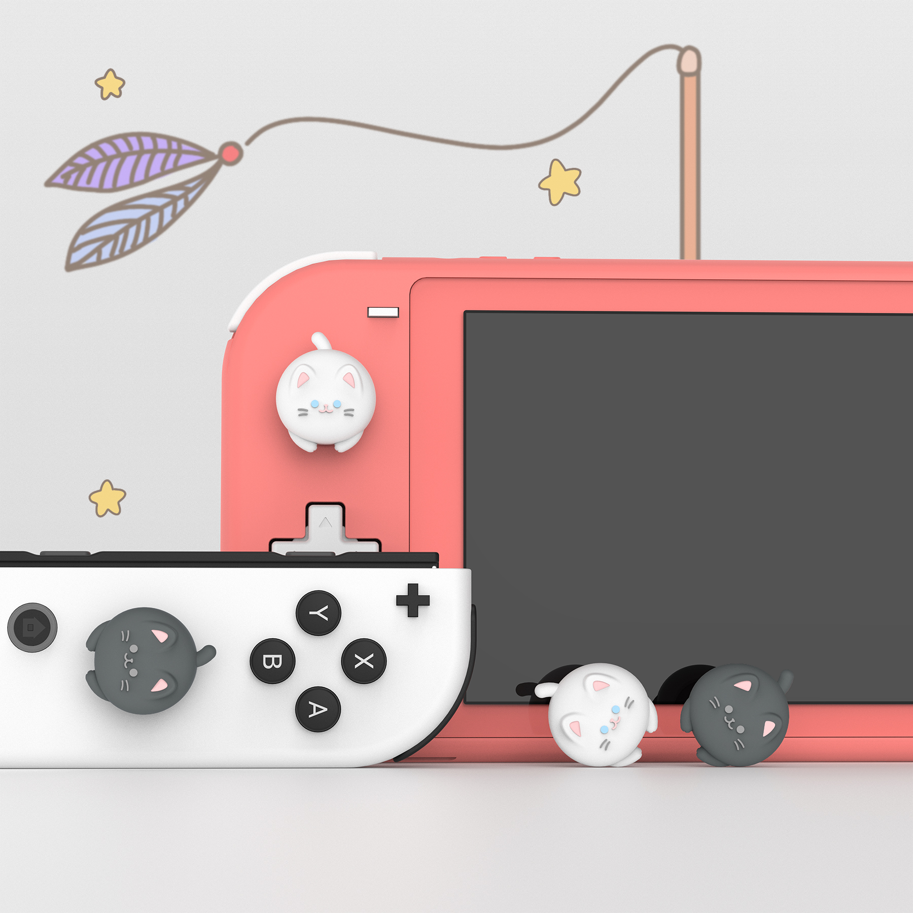 PlayVital Cute Joystick Caps A - Gaming Accessories Monitor 리뷰 및 가격