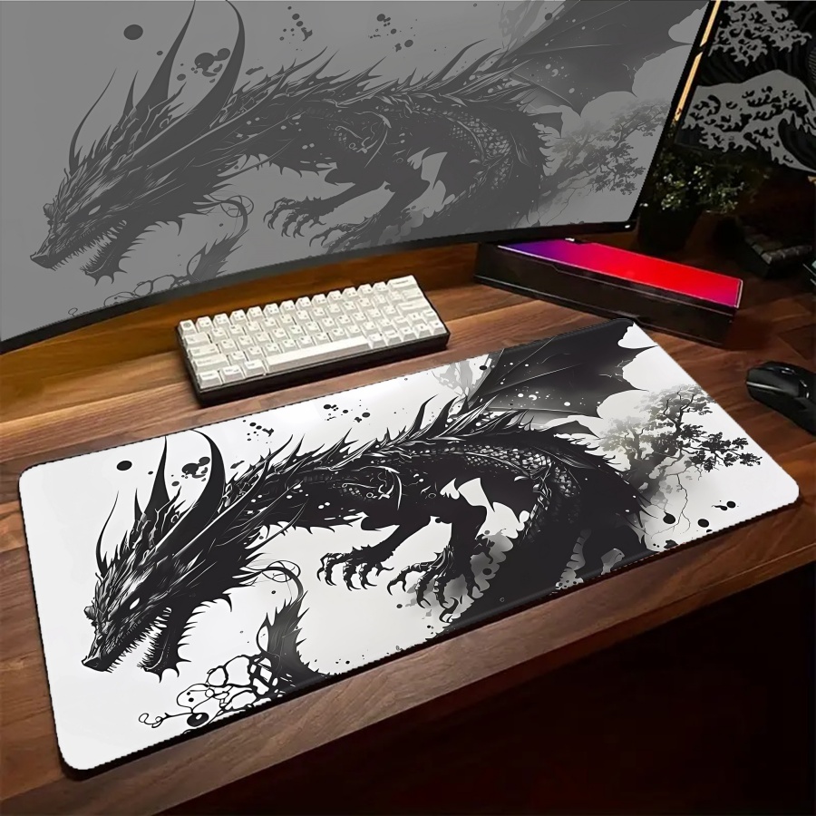 Mousepad Large Kawaii Dragon M - Gaming Accessories Pc Setup 리뷰 및 가격
