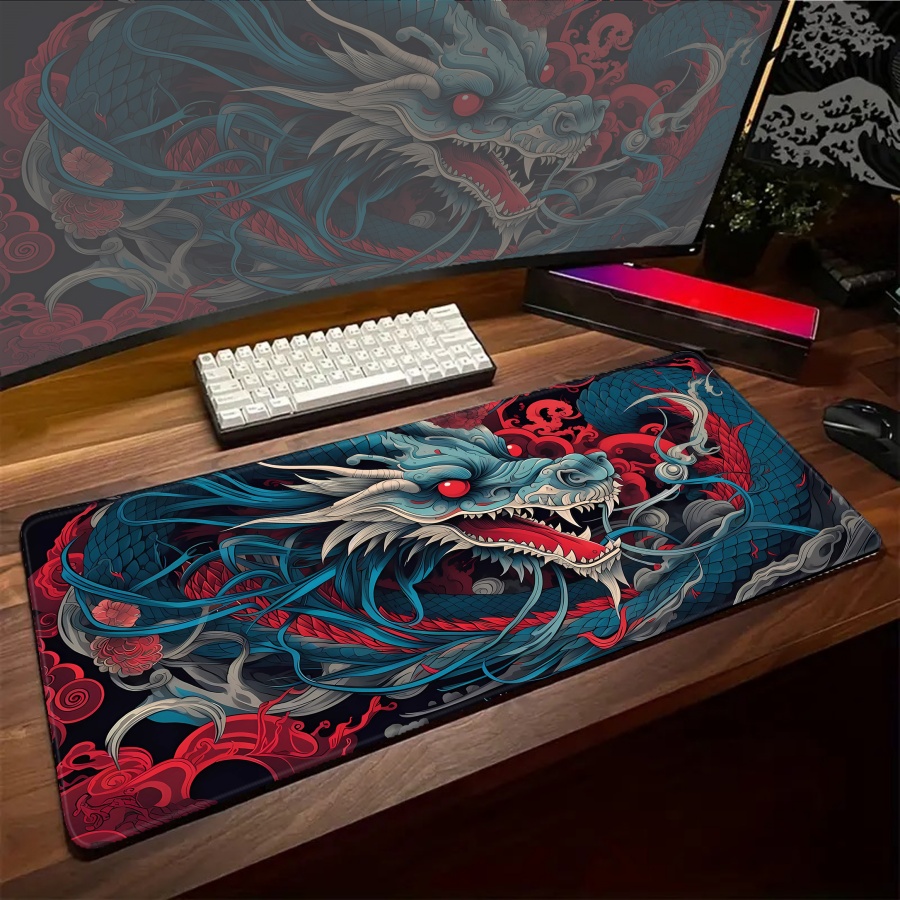 Mousepad Large Kawaii Dragon M - Gaming Accessories Pc Setup 리뷰 및 가격