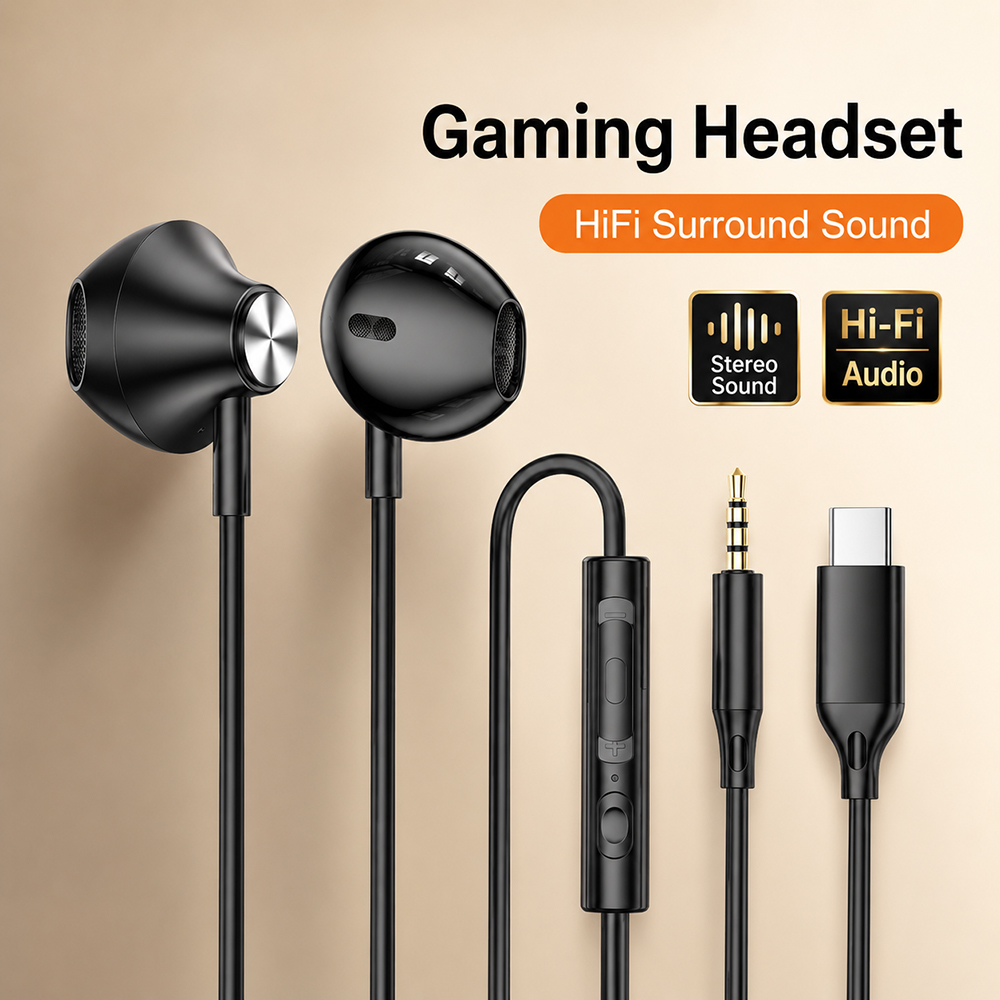 HiFi Surround Headphones Bass  - Gaming Headphone Accessories 리뷰 및 가격