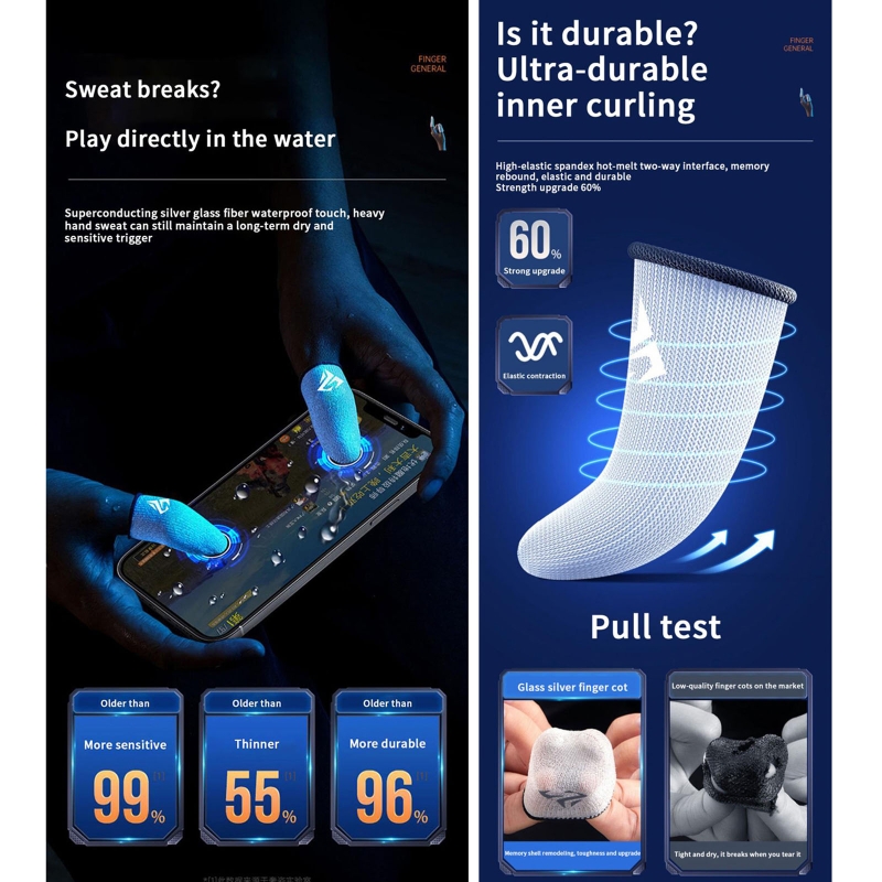 1 Pair Gamer Finger Sleeves Sw - Gaming Accessories Monitor 리뷰 및 가격