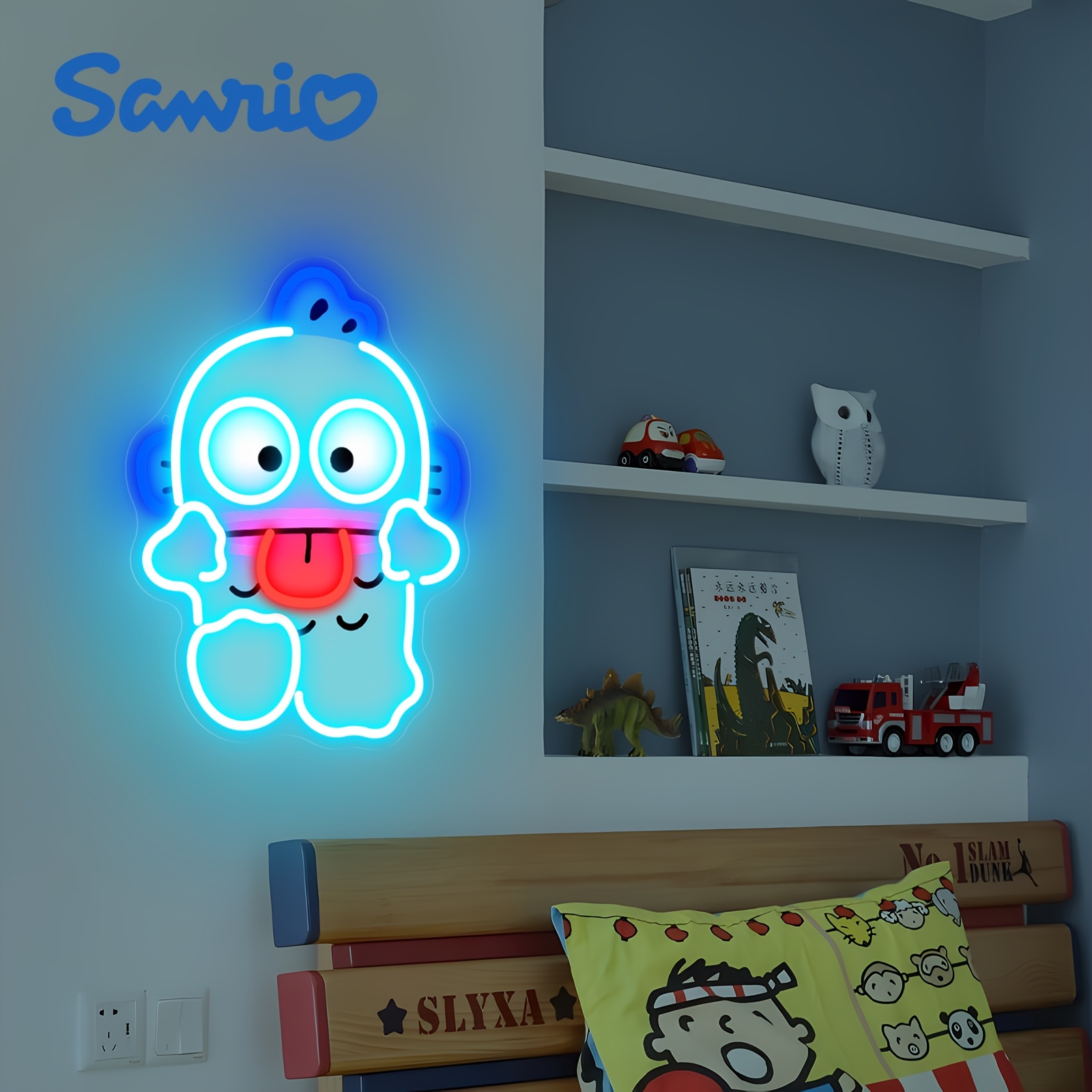 Cute Hangyodon Neon Sign USB L - Gaming Accessories Wall 리뷰 및 가격