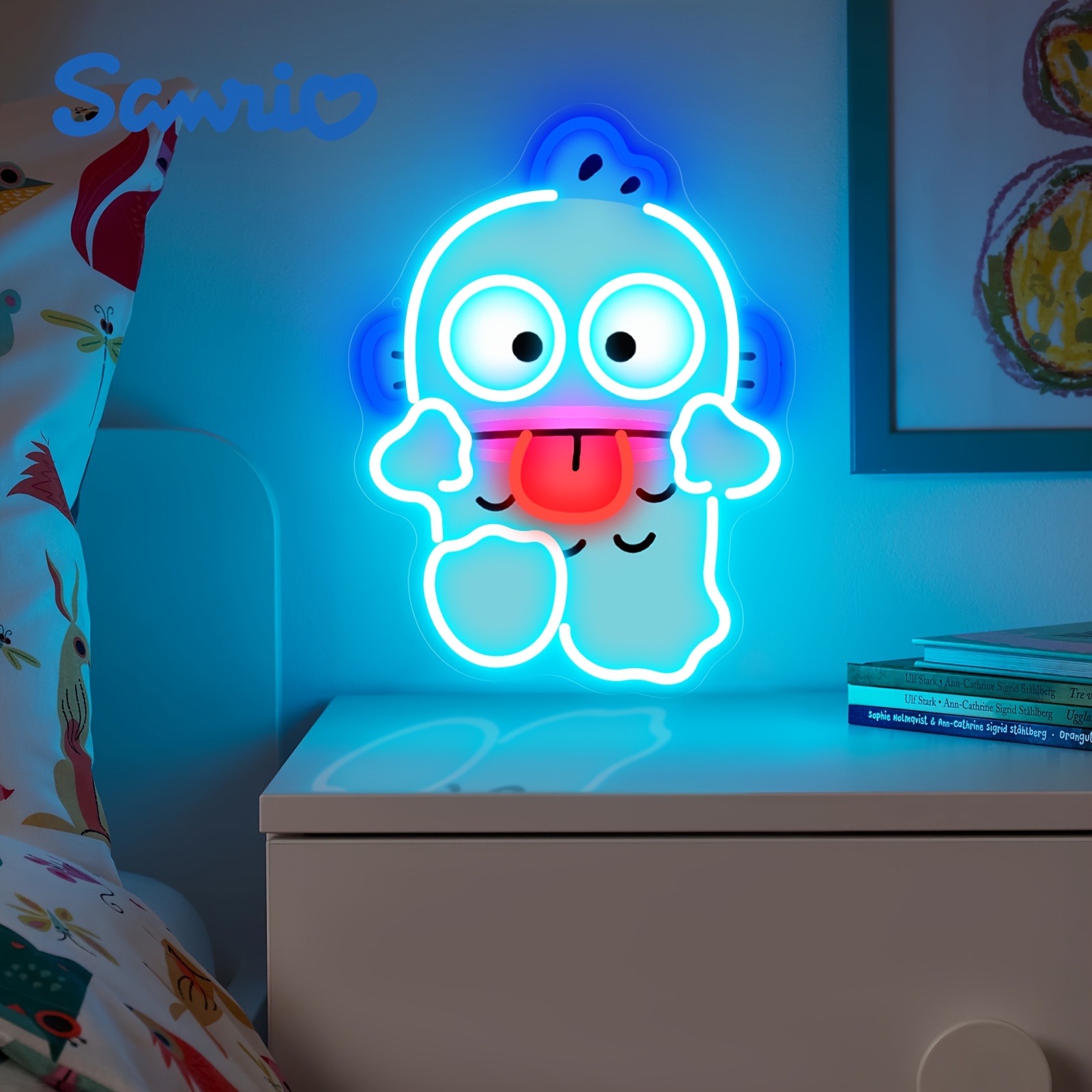 Cute Hangyodon Neon Sign USB L - Gaming Accessories Wall 리뷰 및 가격