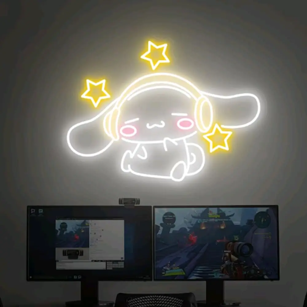 Cinnamoroll Headphones Neon Si - Gaming Accessories Wall 리뷰 및 가격