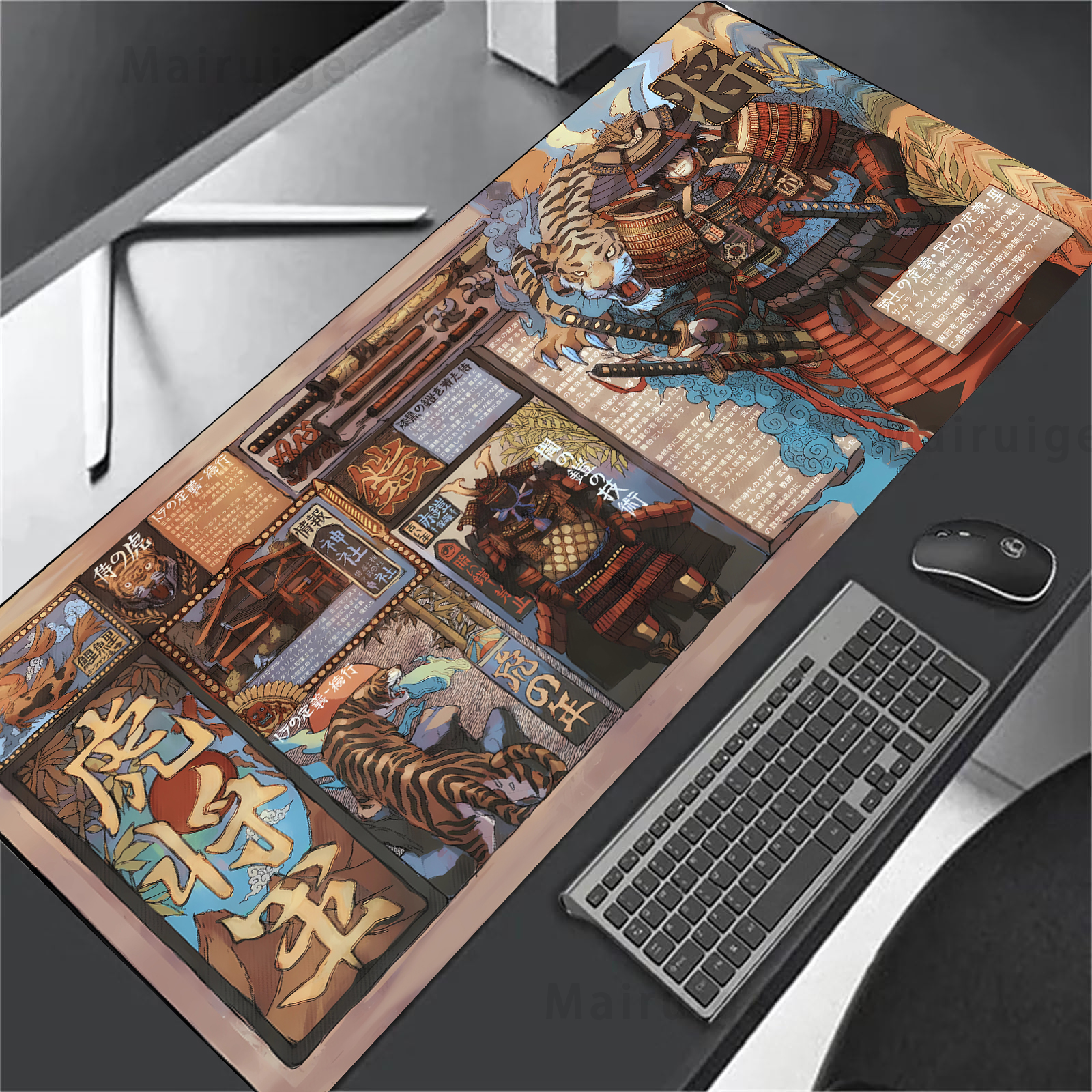 Large Mouse Pad Japanese Stree - Gaming Accessories Pc Setup 리뷰 및 가격