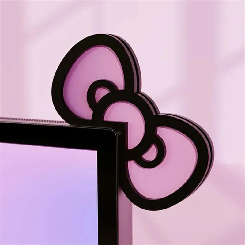 Kawaii Pink Acrylic Bow Monito - Gaming Accessories Pc Setup 리뷰 및 가격