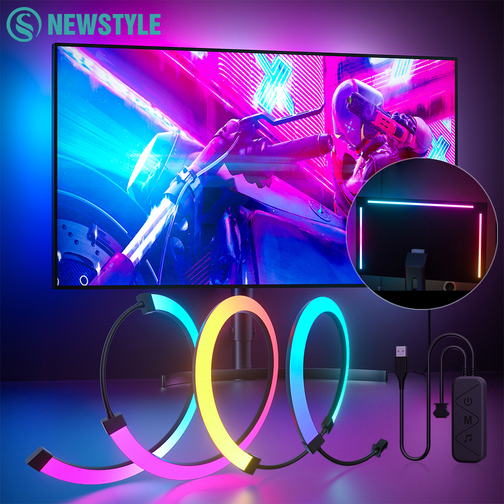 RGB Gaming Lights Strip Monito - Gaming Accessories Wall 리뷰 및 가격