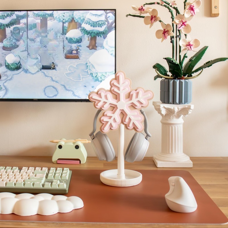 Snowflake Headphone Stand 3D P - Gaming Accessories To 3D Print 리뷰 및 가격