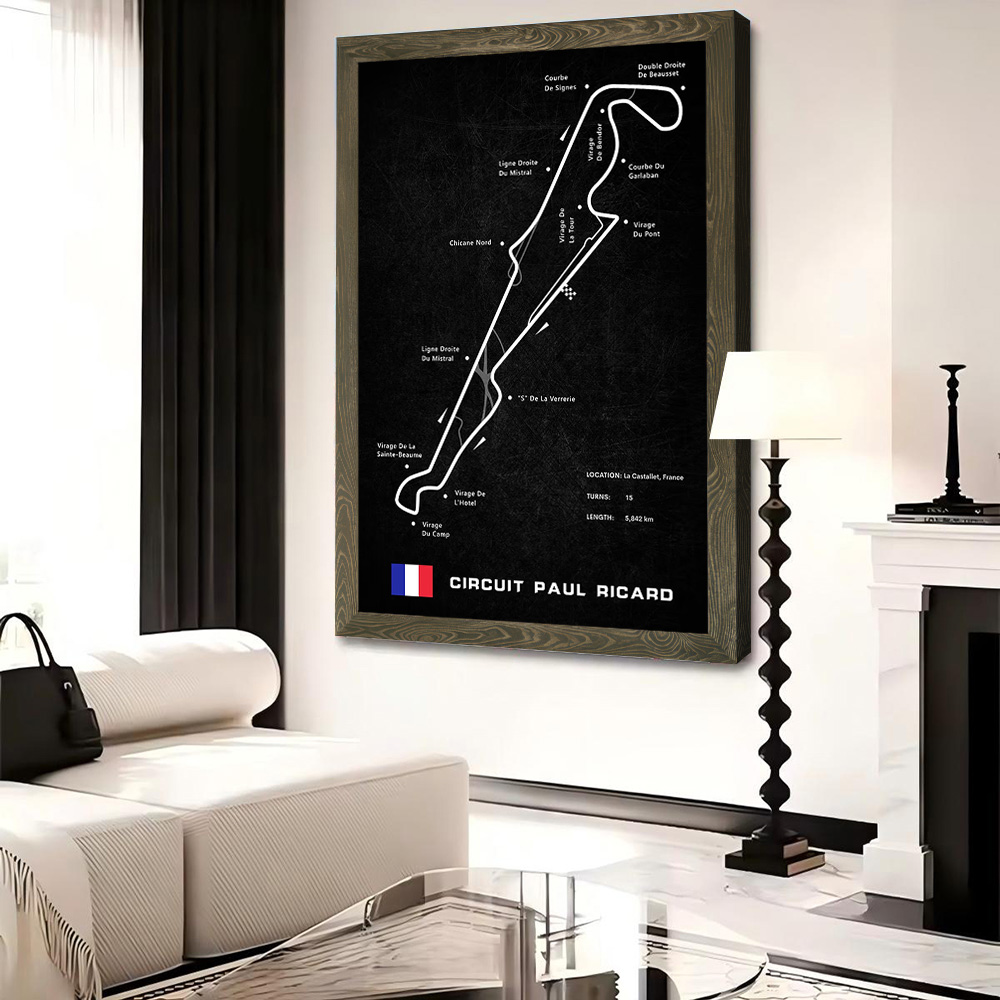 Circuit Paul Ricard Canvas Wal - Gaming Accessories Wall 리뷰 및 가격