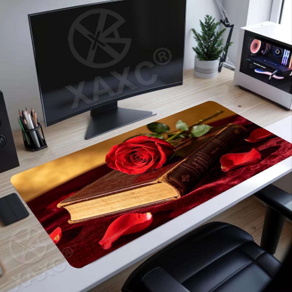 Vintage Rose & Book Desk Mat,  - Vintage Gaming Accessories 리뷰 및 가격