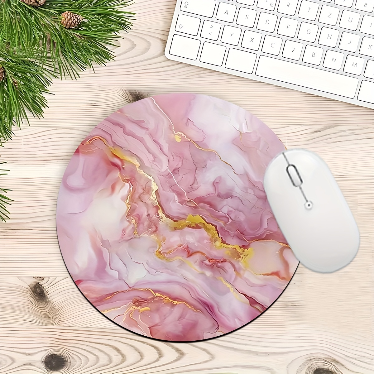 Pink Marble Mouse Pad PC Lapto - Gaming Accessories Pc Setup 리뷰 및 가격