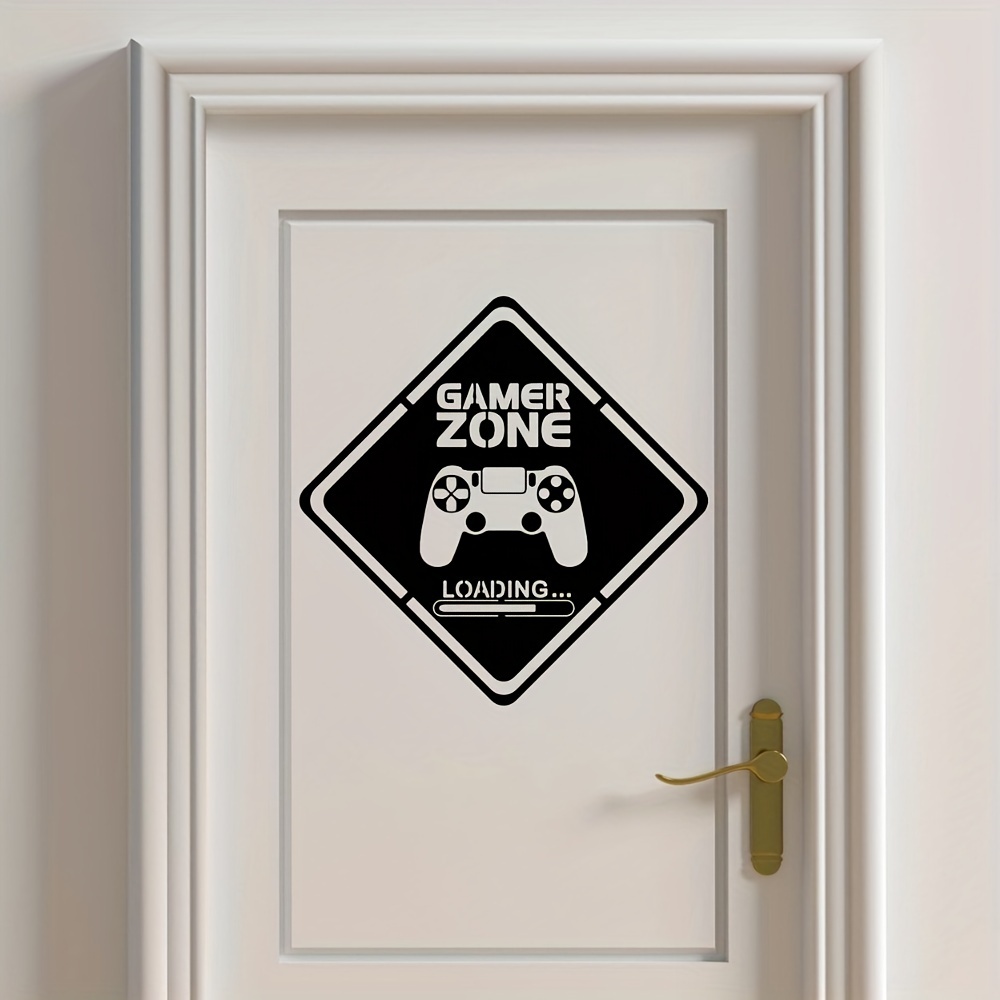 1pc Gamer Zone Door Decal Wall - Gaming Accessories Wall 리뷰 및 가격