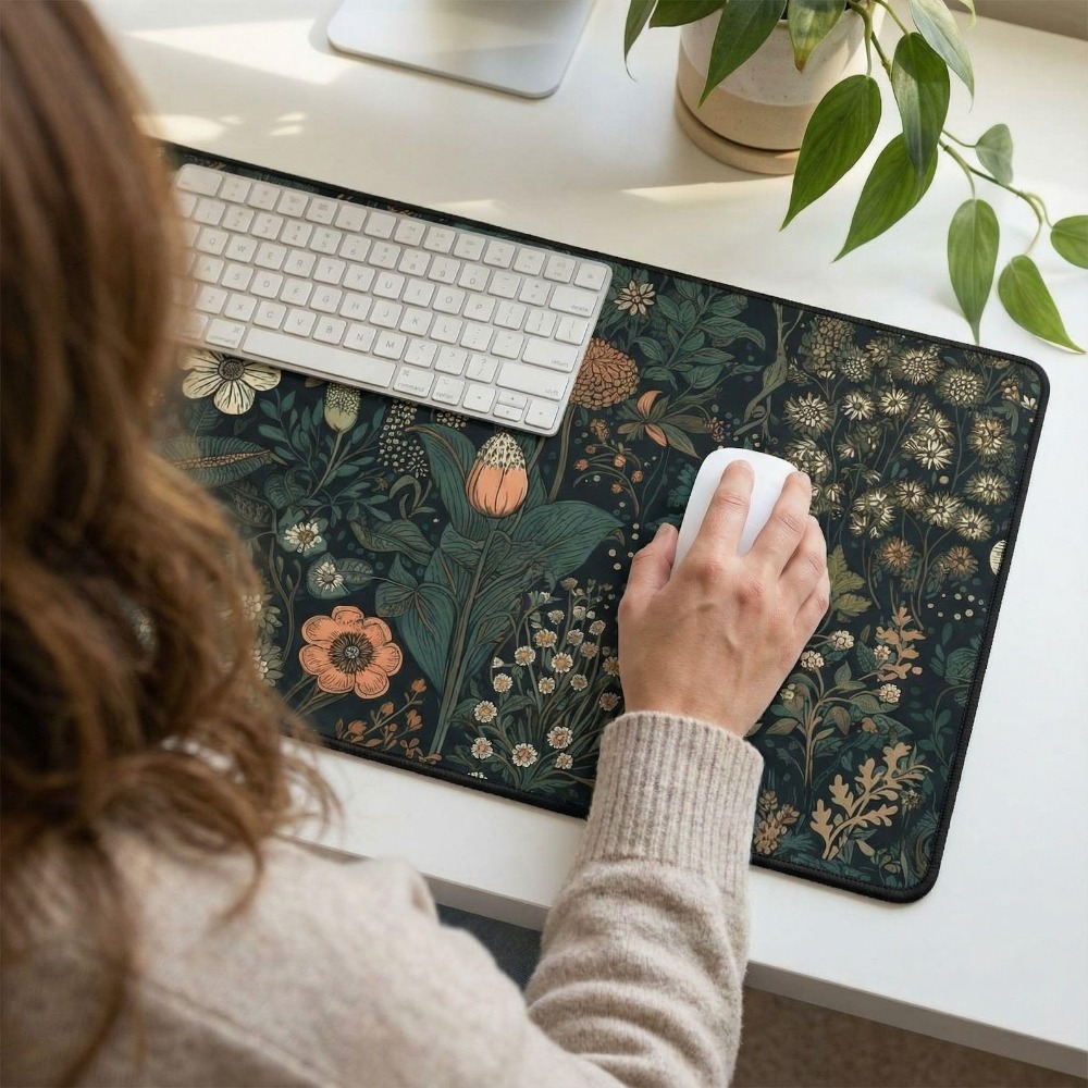 Dark Cottagecore Mat, Floral D - Vintage Gaming Accessories 리뷰 및 가격