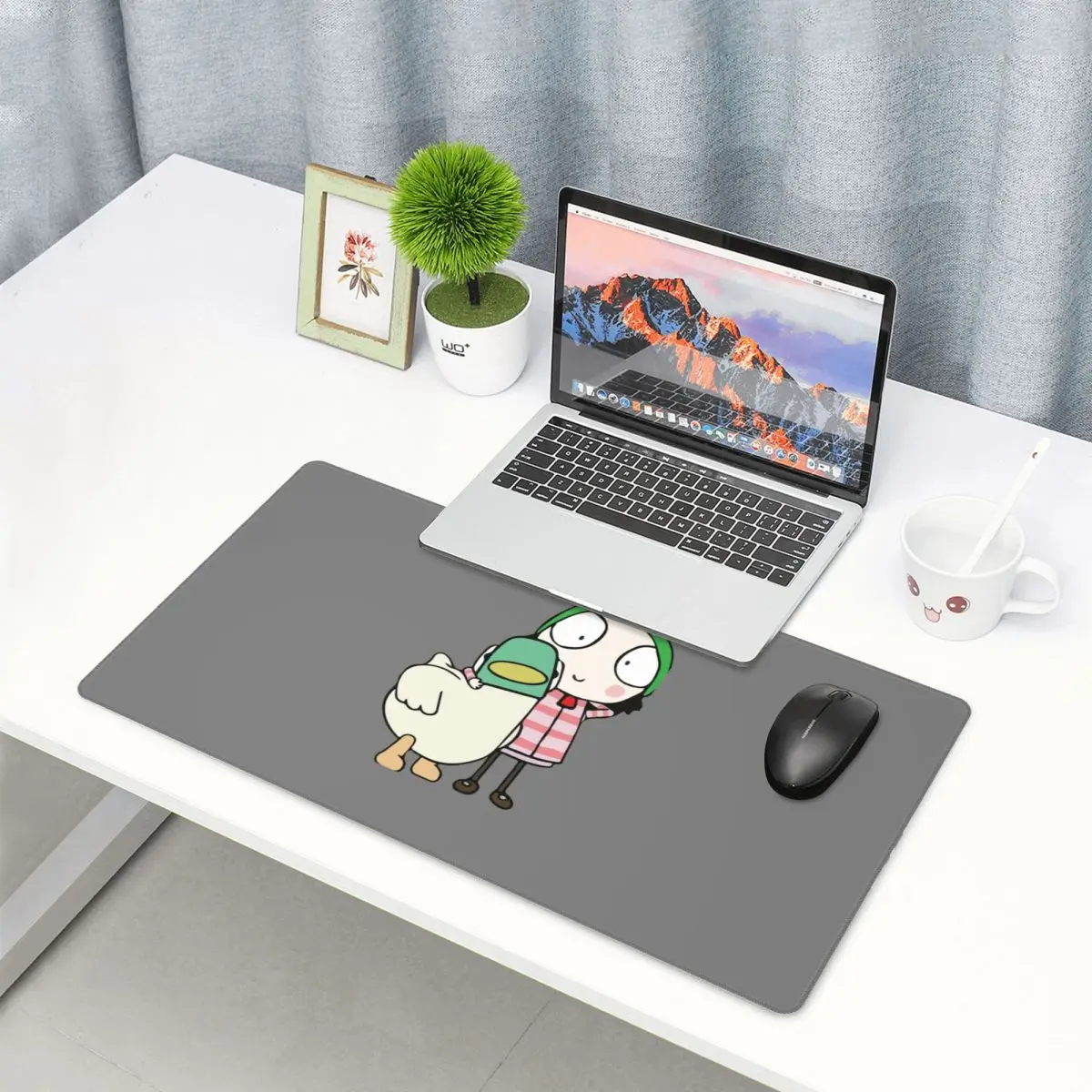 Large Mouse Pad Sarah And Duck - Gaming Accessories To Have 리뷰 및 가격