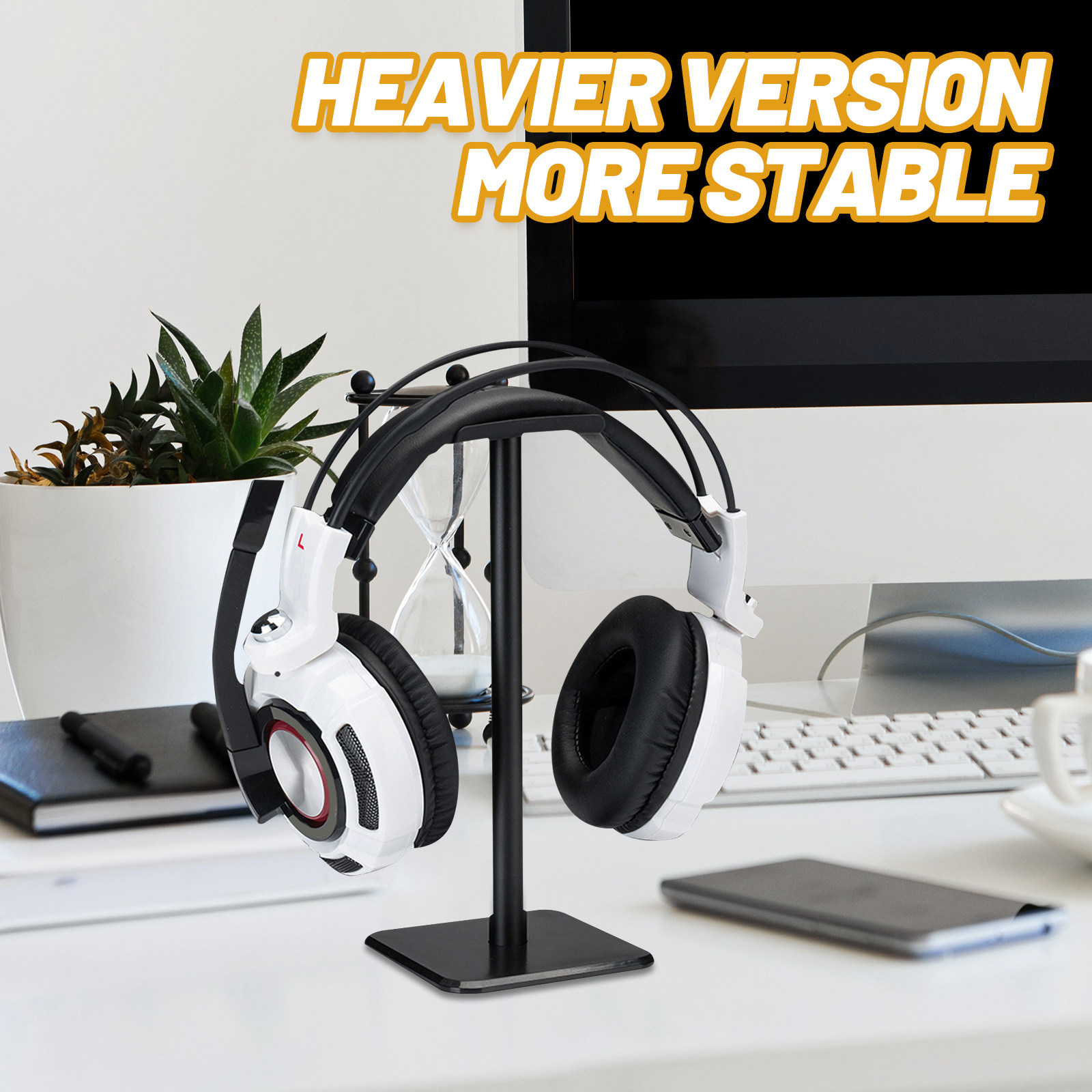 Headset Holder Weighed Stable  - Gaming Headphone Accessories 리뷰 및 가격