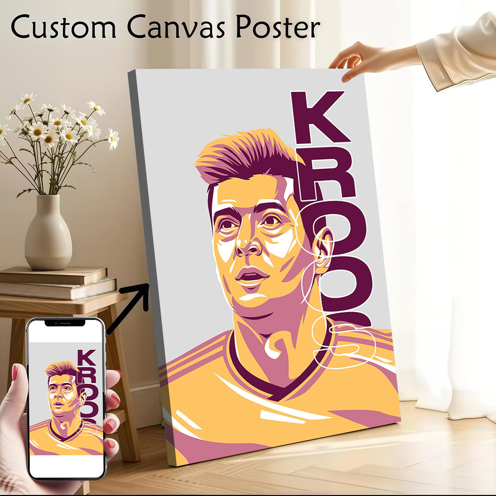 Toni Kroos Canvas Wall Arts Po - Gaming Accessories Wall 리뷰 및 가격