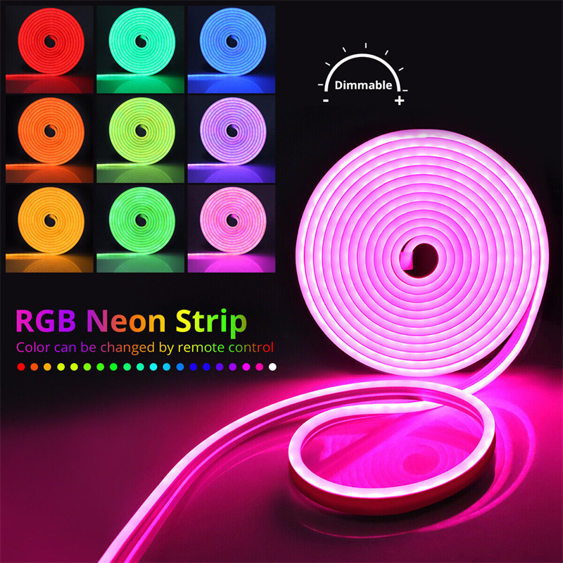 USB LED Neon Rope Lights, RGB  - Gaming Accessories Wall 리뷰 및 가격