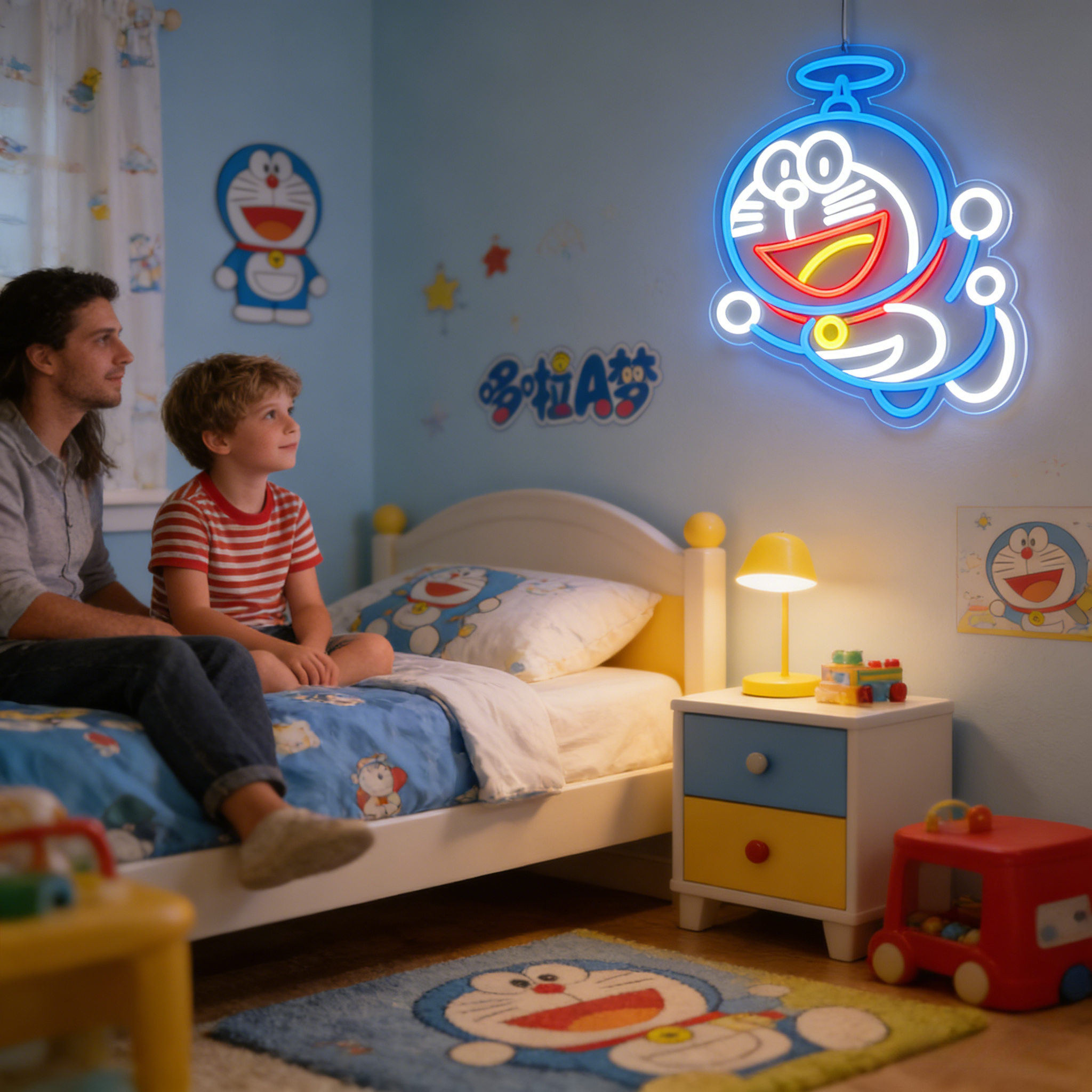 Doraemon Neon Sign LED USB Dim - Gaming Accessories Wall 리뷰 및 가격